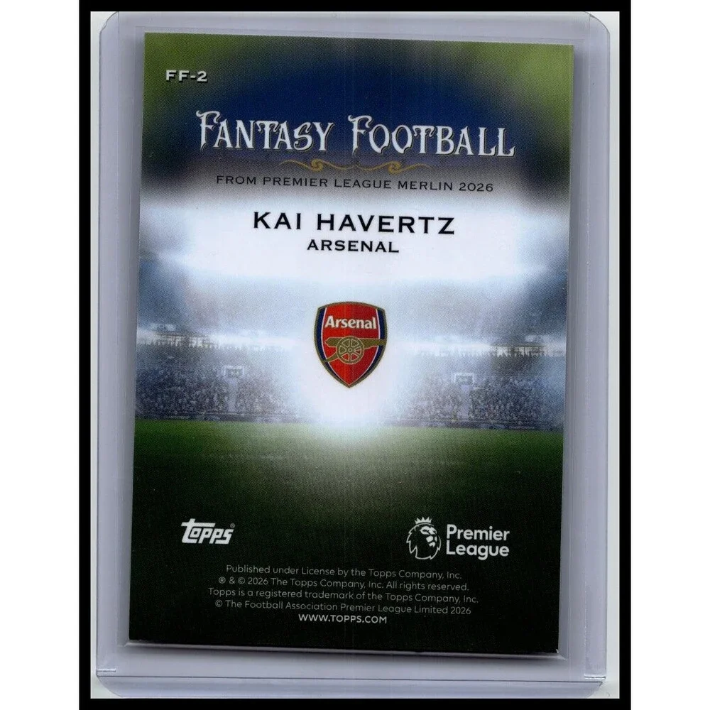 2026 Merlin Premier League Kai Havertz #FF-2 Arsenal Fantasy Football Gold #/50